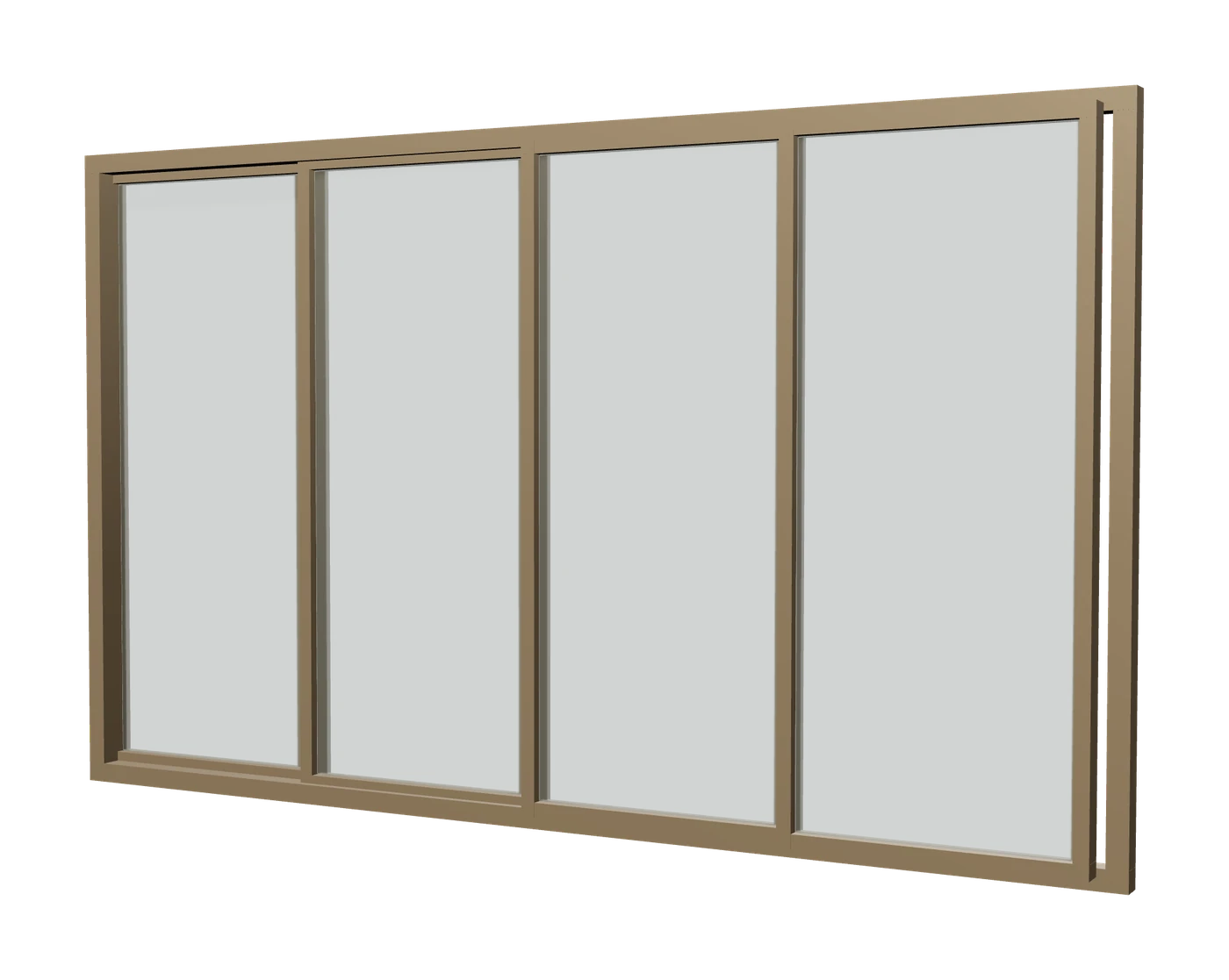 Multi-slide door, studio render