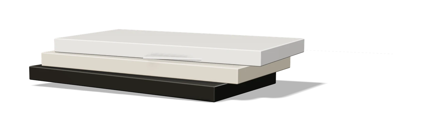 3D illustration: Stone slabs