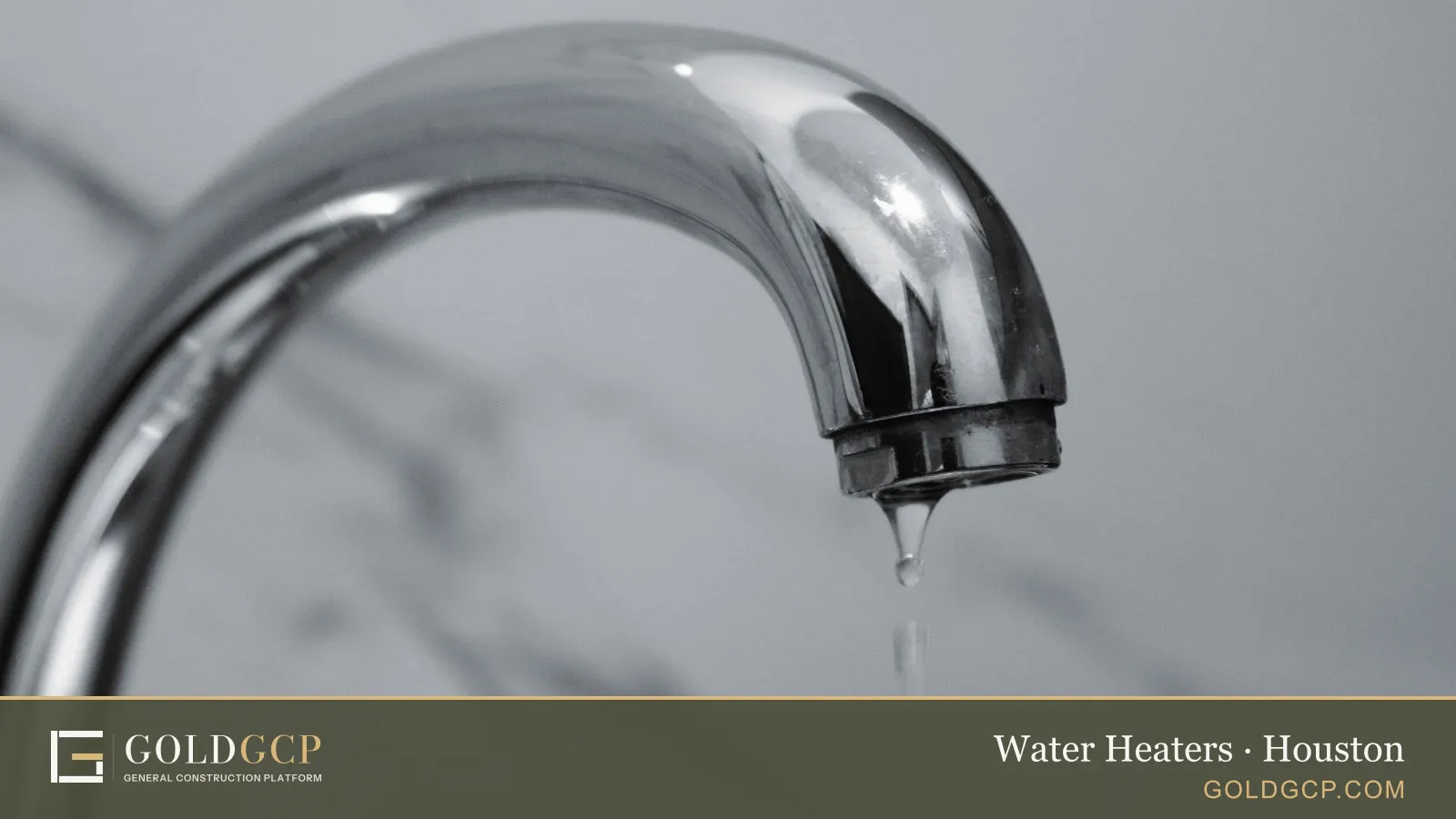 Hot water running from a chrome faucet