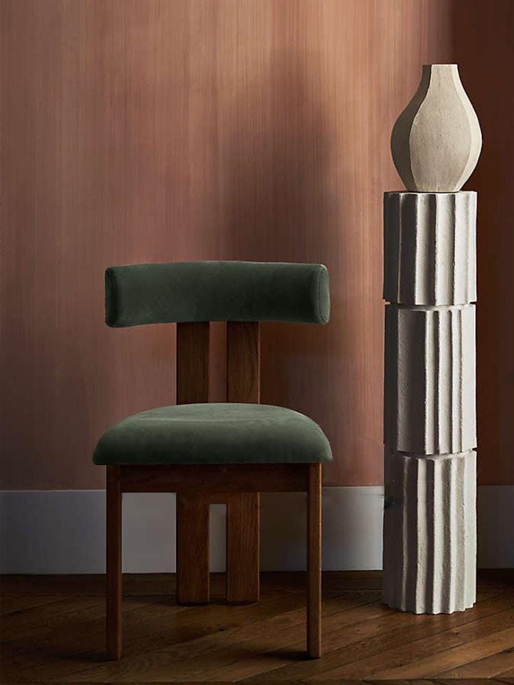 PRESTIGE ARMATURE – Luxury Soft Upholstered Dining Armchair with Metal Architecture - Image 5