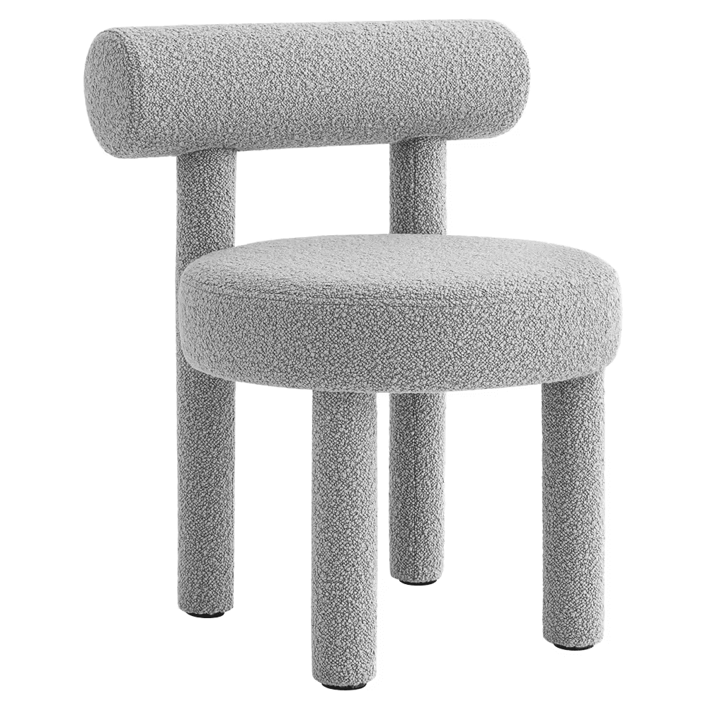 CASCARA ELEGANCE Sculptural Ash Wood Dining Chair with Natural Grain Enhancement - Image 2