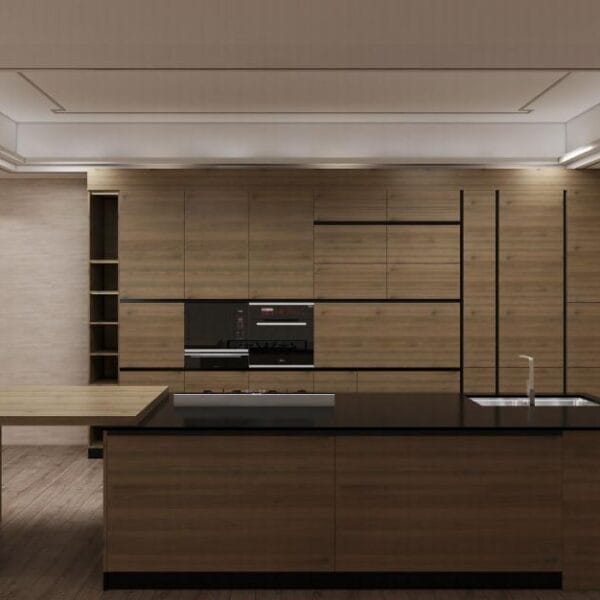 Greenwich kitchen remodel with marble island and luxury finishes.