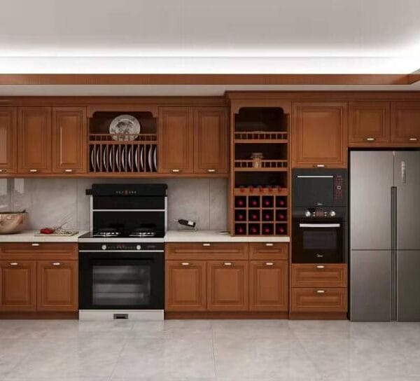 Memphis kitchen remodel with white cabinetry and rustic touches.