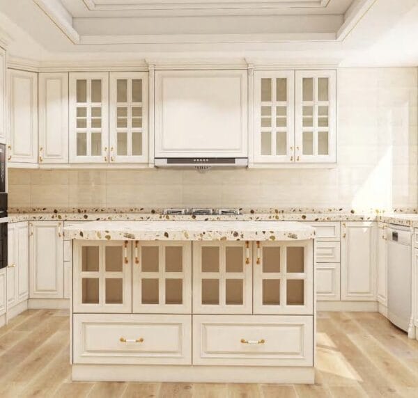 Nashville kitchen remodel with elegant lighting and open concept.