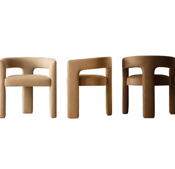 CASCARA ELEGANCE  Sculptural Ash Wood Dining Chair with Natural Grain Enhancement