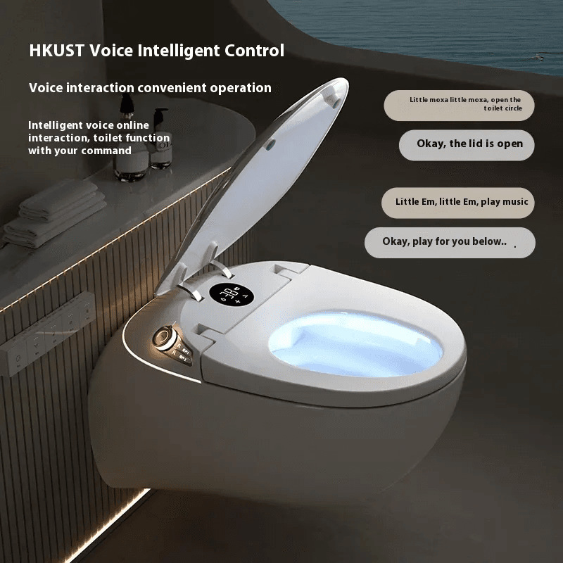 Wallis Smart Toilet – Wall-Mounted Automatic Bidet Toilet with Night Light - Image 3
