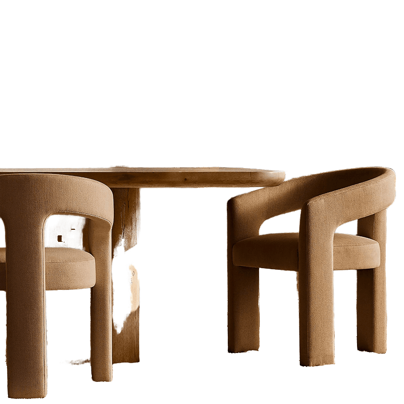 CASCARA ELEGANCE Sculptural Ash Wood Dining Chair with Natural Grain Enhancement - Image 3