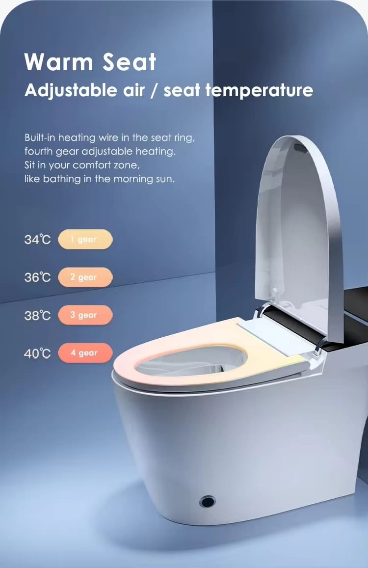 Luxora Smart Toilet – Home Automatic Toilet with Seat Warmer and Night Light - Image 4