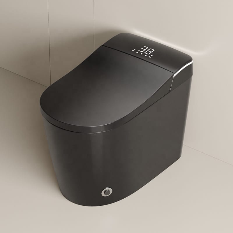 NeroFlow Smart Toilet – Black Automatic Ceramic Toilet with Seat Heating - Image 4