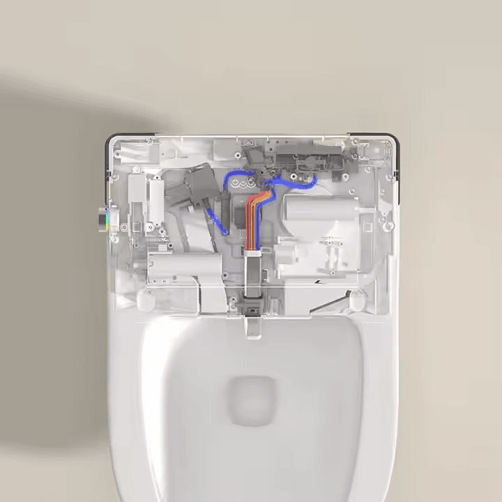 PureWave Smart Toilet – European Wall-Hung Ceramic Toilet with Dual-Flush - Image 5