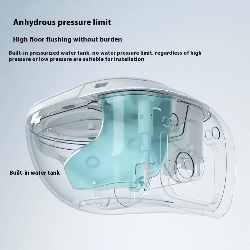 Wallis Smart Toilet – Wall-Mounted Automatic Bidet Toilet with Night Light - Image 5