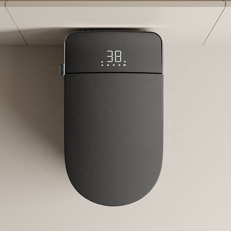 NeroFlow Smart Toilet – Black Automatic Ceramic Toilet with Seat Heating - Image 6