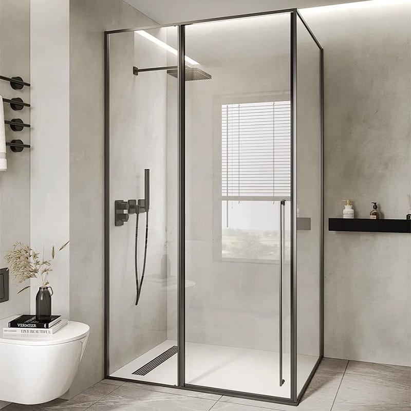 CRYSTAL FRAMELESS Contemporary Clear Glass Shower Cabin for Modern Bathrooms - Image 2