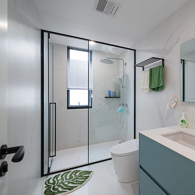 CRYSTAL FRAMELESS Contemporary Clear Glass Shower Cabin for Modern Bathrooms - Image 3