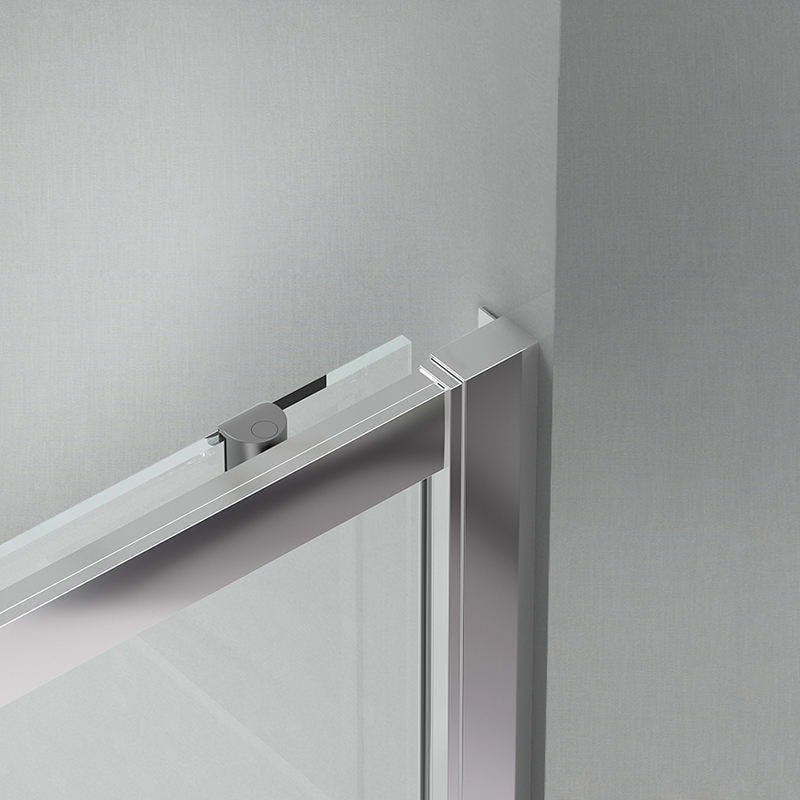 IMPERIAL SQUARE Corner Entry Aluminum Frame Shower Cabin with Sliding Glass Doors - Image 3