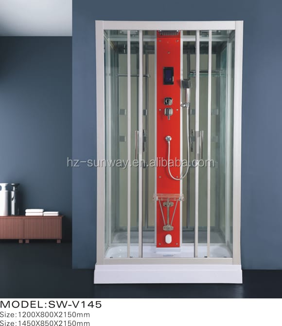 DIAMOND ELITE Tempered Glass Bathroom Shower Cabin with Dry Wet Separation - Image 2