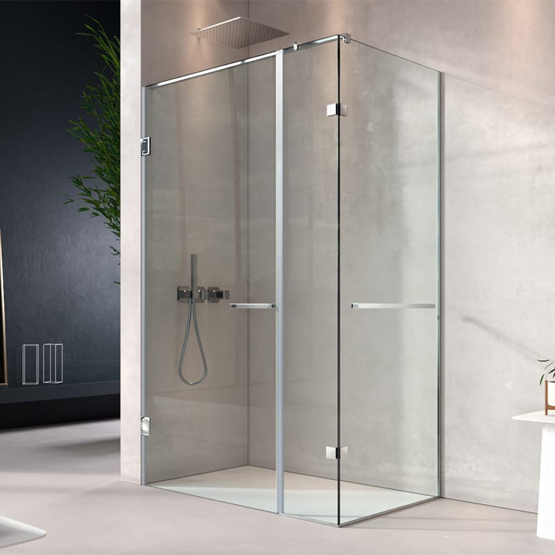 CRYSTAL FRAMELESS Contemporary Clear Glass Shower Cabin for Modern Bathrooms - Image 4