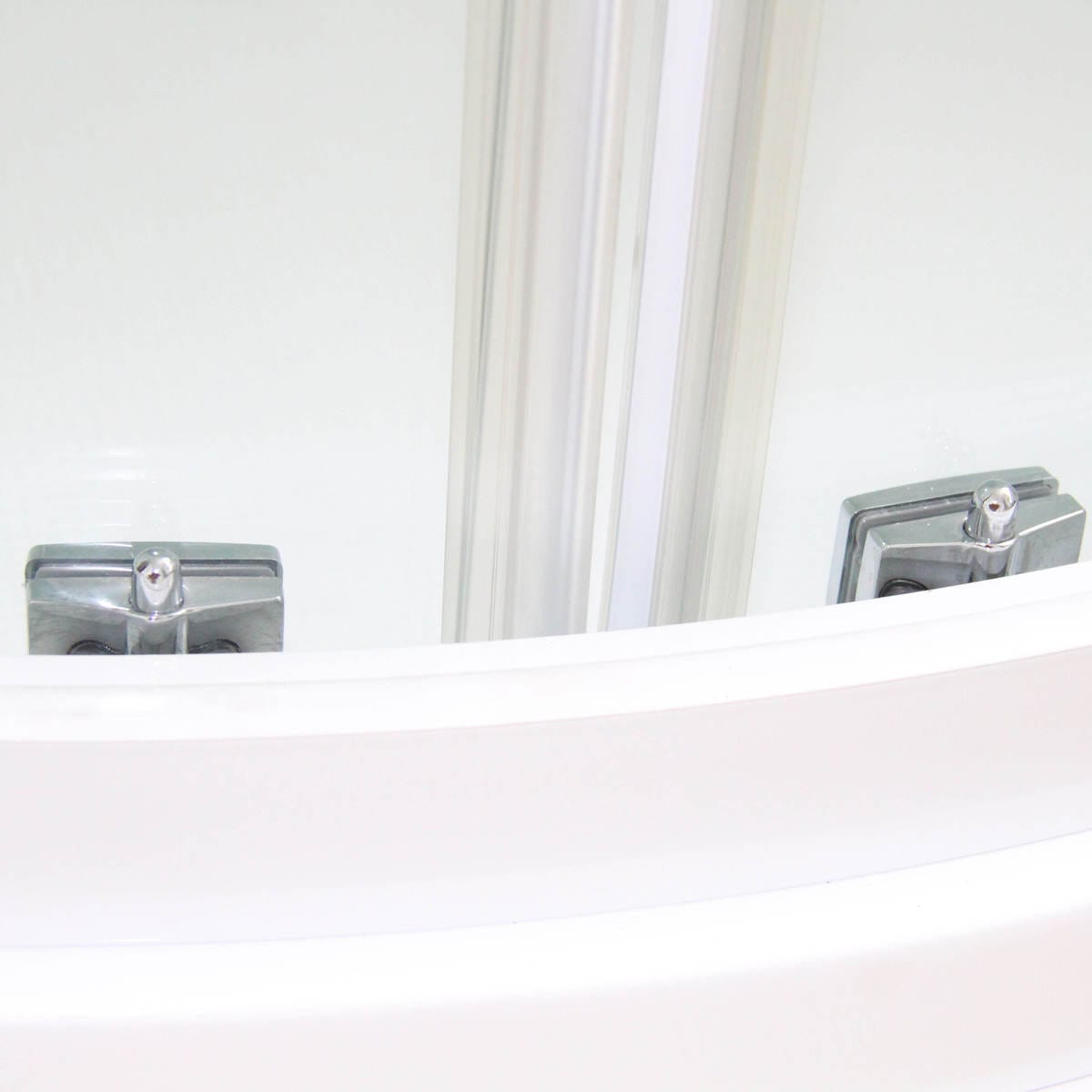 CRYSTALLINE Haven Quadrant Glass Shower Cabin with Tempered Safety Enclosure - Image 4