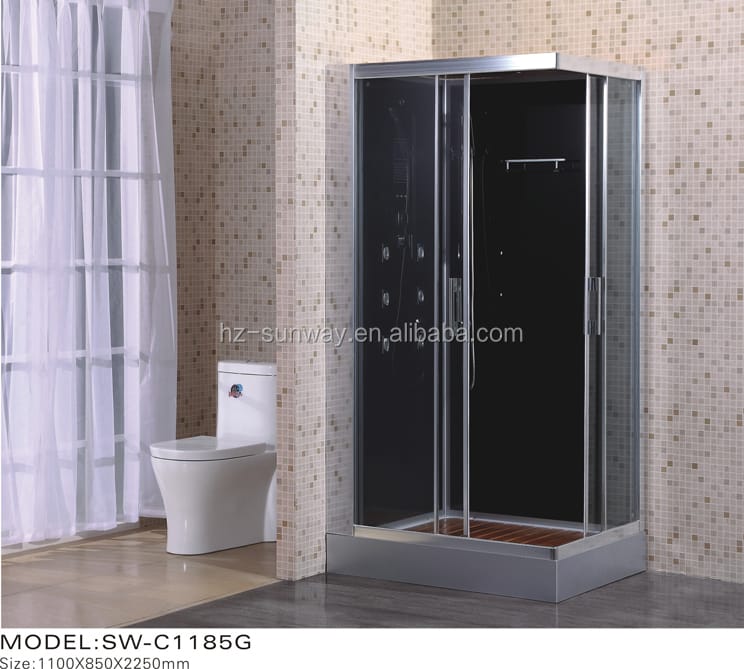 DIAMOND ELITE Tempered Glass Bathroom Shower Cabin with Dry Wet Separation - Image 4