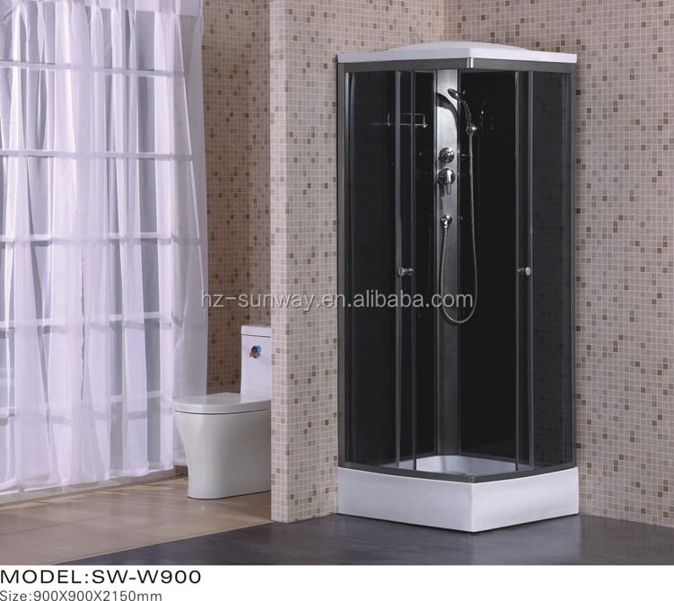 DIAMOND ELITE Tempered Glass Bathroom Shower Cabin with Dry Wet Separation - Image 5